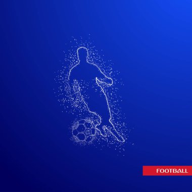 futbol logosu tasarım vektörü