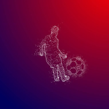 futbol logosu tasarım vektörü