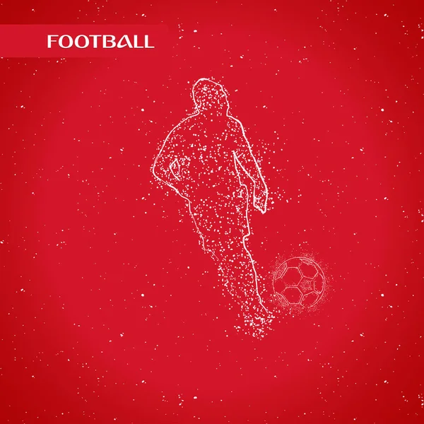 futbol logosu tasarım vektörü