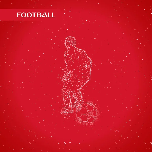 futbol logosu tasarım vektörü