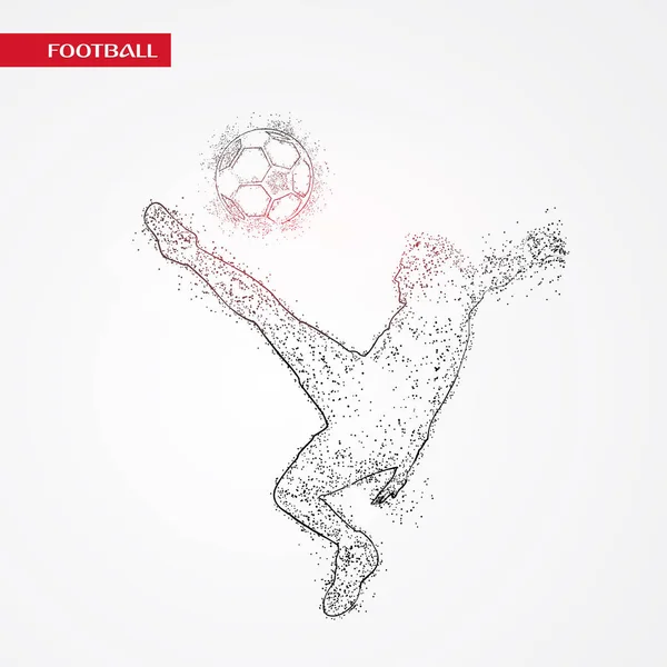 Futbol beyaz arka plan üzerinde renkli logo tasarımı