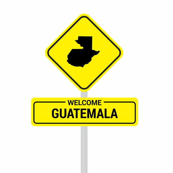 Guatemala Señales Tráfico Diseño Del Tablero Vector — Vector de stock