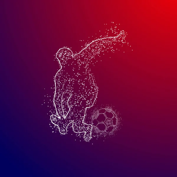 futbol logosu tasarım vektörü