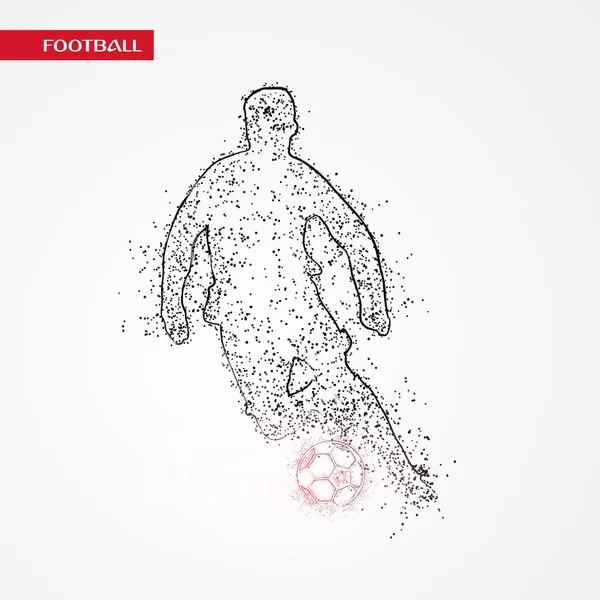 Futbol beyaz arka plan üzerinde renkli logo tasarımı