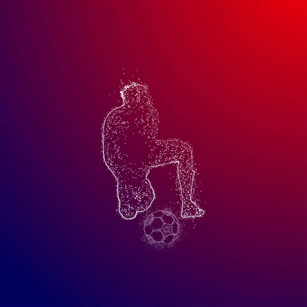 Logo Football Design Vecteur — Image vectorielle