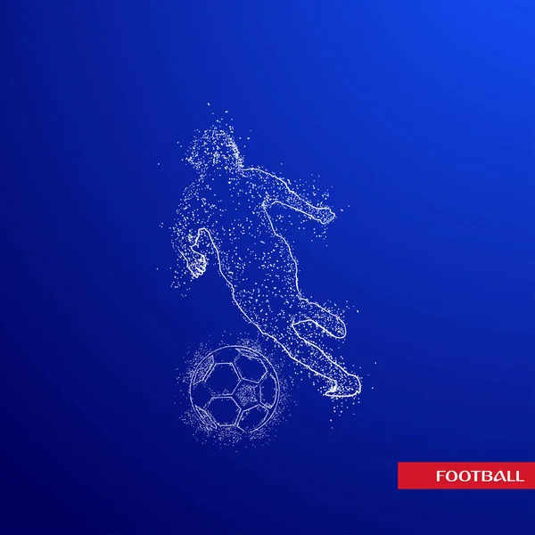 futbol logosu tasarım vektörü