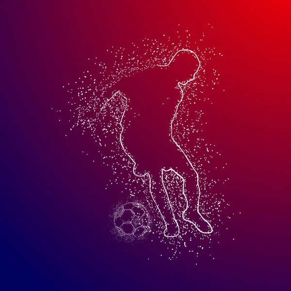 futbol logosu tasarım vektörü