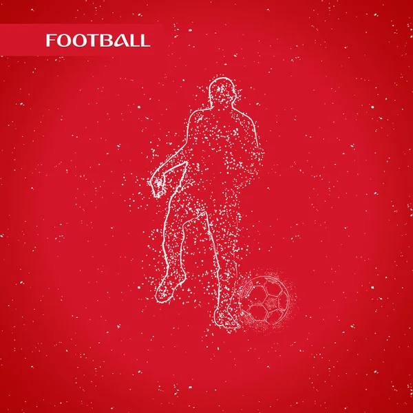 futbol logosu tasarım vektörü