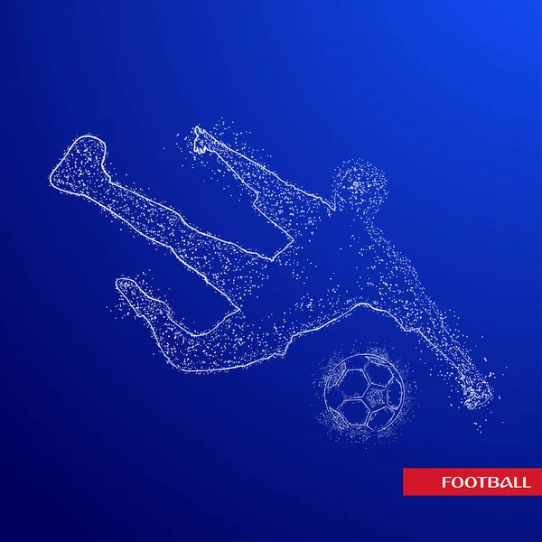 futbol logosu tasarım vektörü