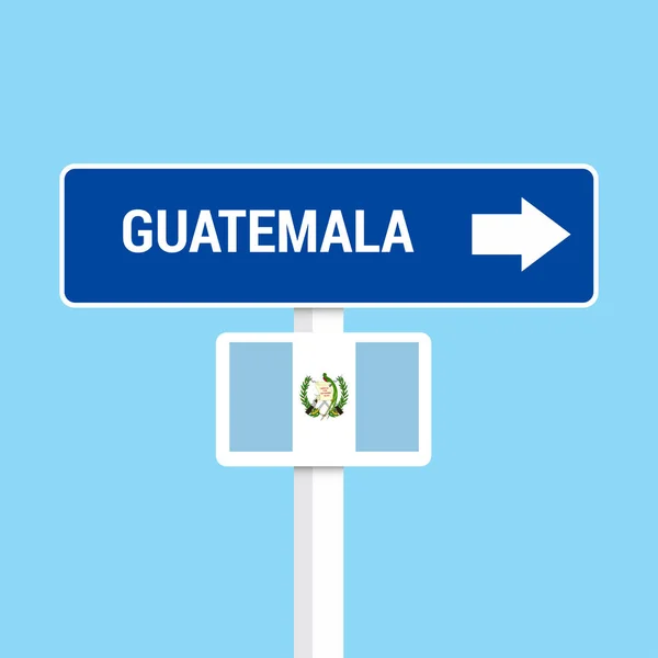Guatemala señales de tráfico tablero diseño vector — Vector de stock