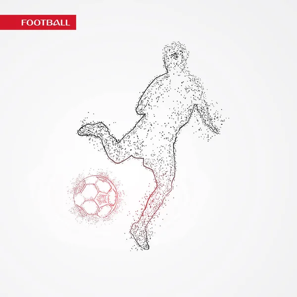 Football Colorful Logo Design White Background — Stock Vector