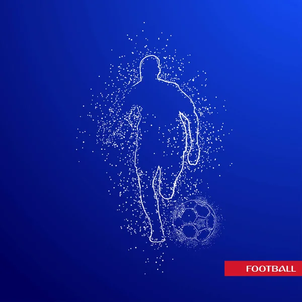 futbol logosu tasarım vektörü