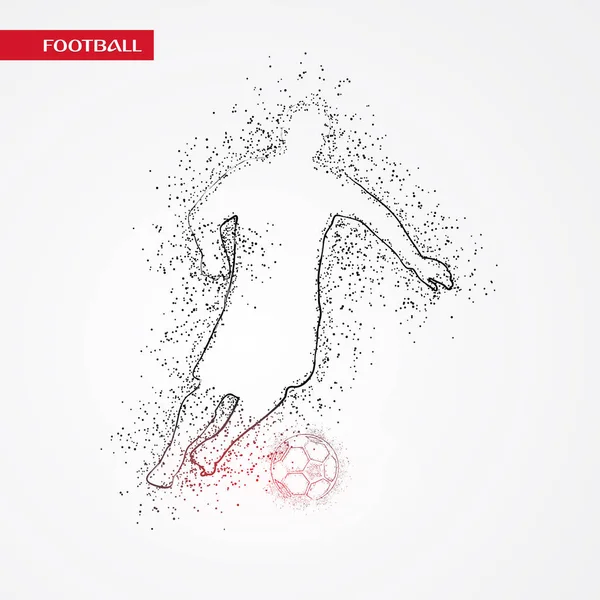 Futbol beyaz arka plan üzerinde renkli logo tasarımı