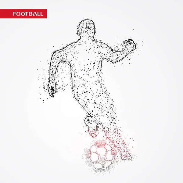 Futbol beyaz arka plan üzerinde renkli logo tasarımı