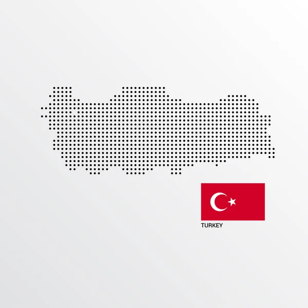 Туреччина Карту Оформлення Прапором Світлому Фоні Вектор — стоковий вектор