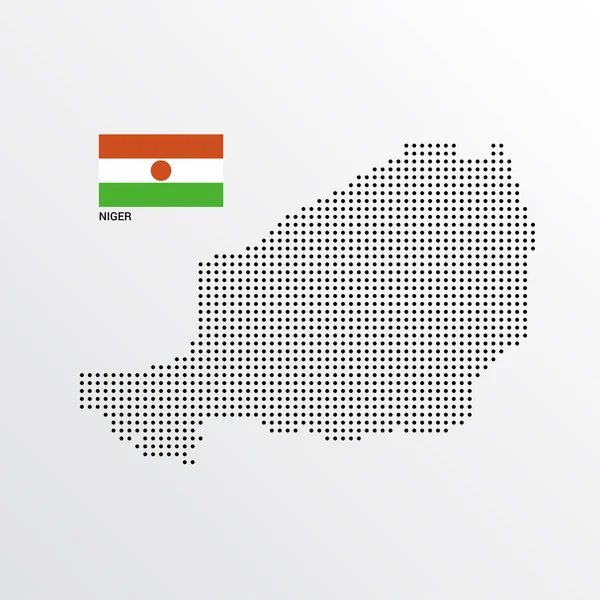 Bayrak ve açık renkli vektör harita tasarımı 