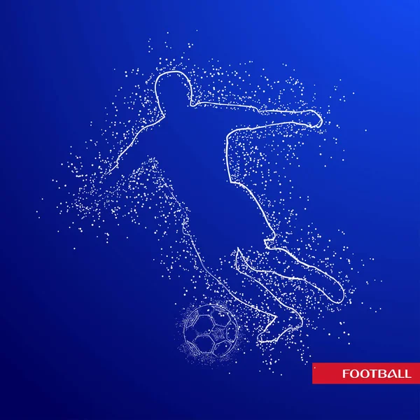 Logo Football Design Vecteur — Image vectorielle