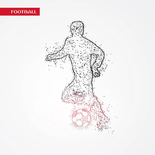 futbol logosu tasarım vektörü