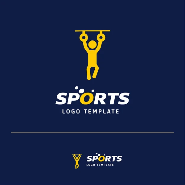 Illustration Vectorielle Design Carte Visite Avec Logo Thème Sportif — Image vectorielle