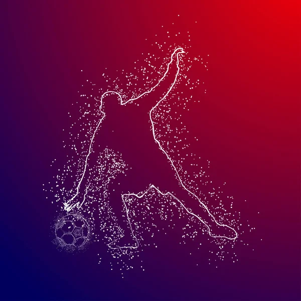 futbol logosu tasarım vektörü 