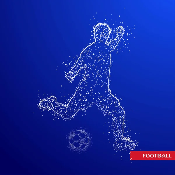 futbol logosu tasarım vektörü