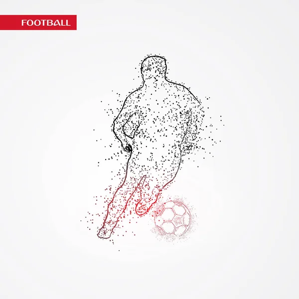 Futbol beyaz arka plan üzerinde renkli logo tasarımı