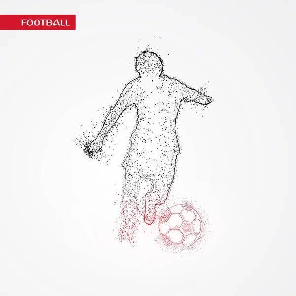 Football Colorful Logo Design White Background — Stock Vector