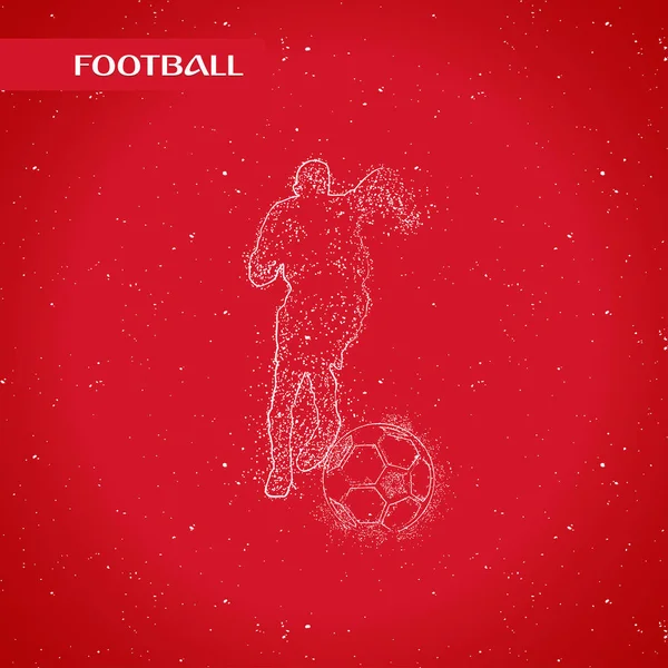 futbol logosu tasarım vektörü