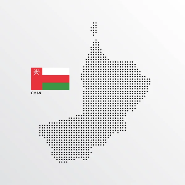 Umman Haritası çizmek ile bayrak ve açık renkli vektör 