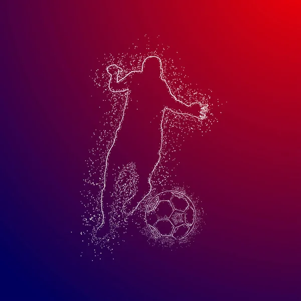 futbol logosu tasarım vektörü