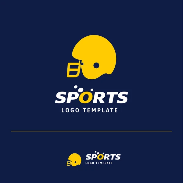 Ilustração Vetorial Design Cartão Visita Com Logotipo Esportivo Tema — Vetor de Stock