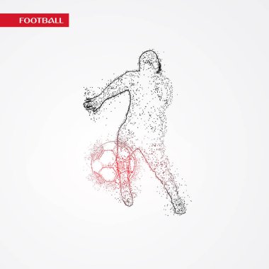 futbol logosu tasarım vektörü