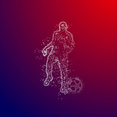 futbol logosu tasarım vektörü