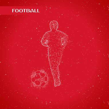 futbol logosu tasarım vektörü