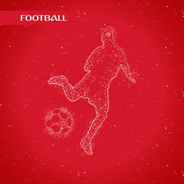 futbol logosu tasarım vektörü