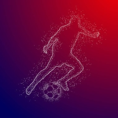 futbol logosu tasarım vektörü