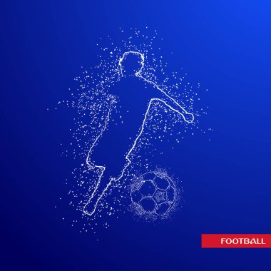 futbol logosu tasarım vektörü