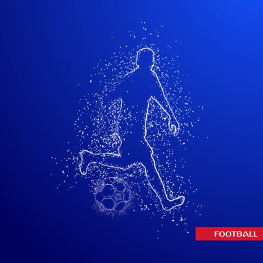 futbol logosu tasarım vektörü