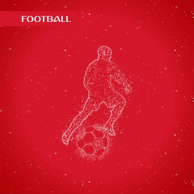 futbol logosu tasarım vektörü 