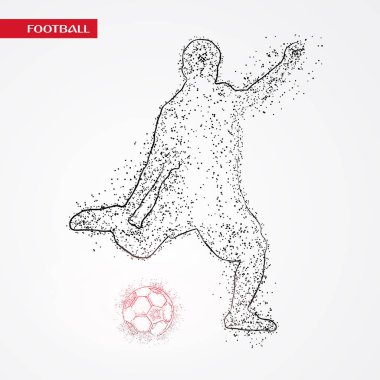 futbol logosu tasarım vektörü