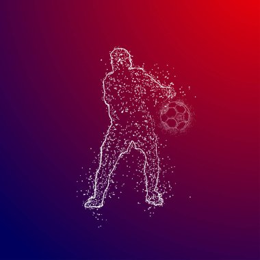 futbol logosu tasarım vektörü