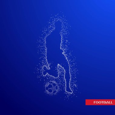 futbol logosu tasarım vektörü