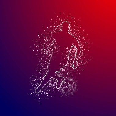 futbol logosu tasarım vektörü 