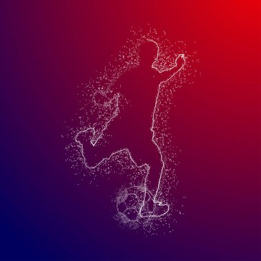 futbol logosu tasarım vektörü