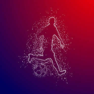 futbol logosu tasarım vektörü 