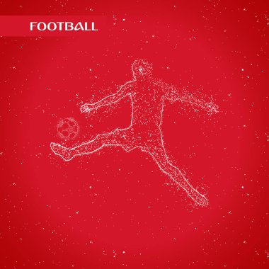 futbol logosu tasarım vektörü