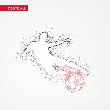 futbol logosu tasarım vektörü 