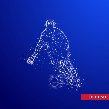 futbol logosu tasarım vektörü