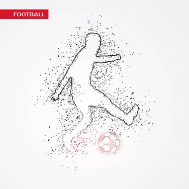 futbol logosu tasarım vektörü