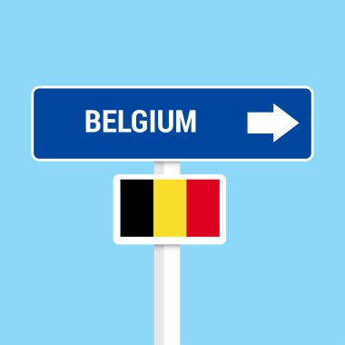 Belçika trafik işaretleri kurulu tasarım, vektör, illüstrasyon
